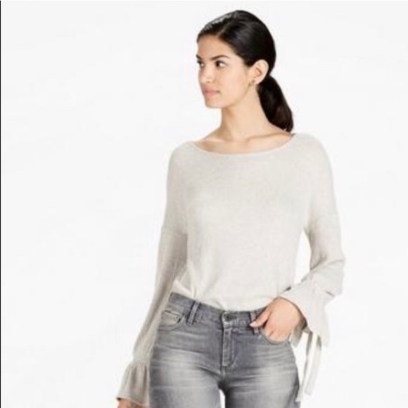 Lucky Brand Sweaters - LUCKY Brand Grey Sweater with drawstring arms